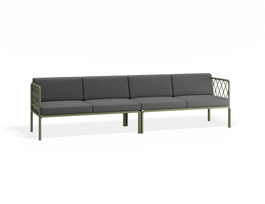 Sevillev2 4seater Greenframe Darkgreycushion
