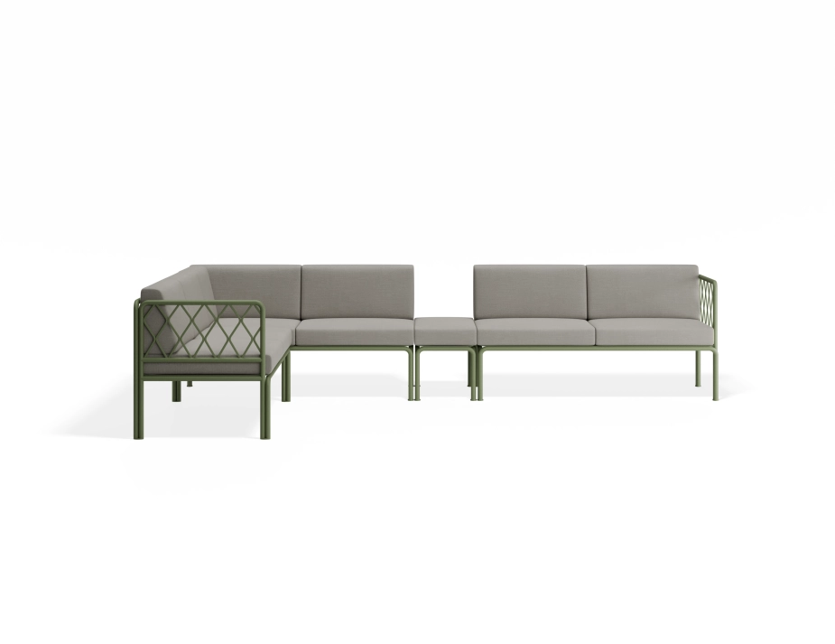 Sevillev2 Configi Greenframe Lightgreycushion Cushionextension