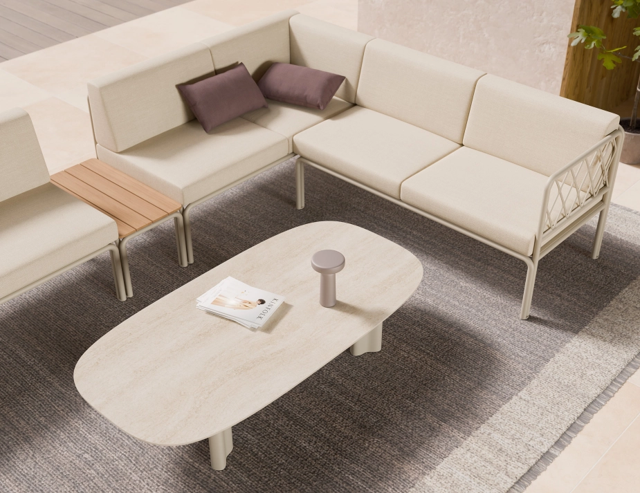 Vela Coffeetable Latte Dune Lifestyle