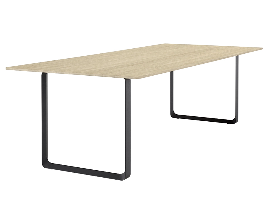 70 70 Base 0054 70 70 Table 255x108 Cm Solid Oak Black Angle Muuto 5000x