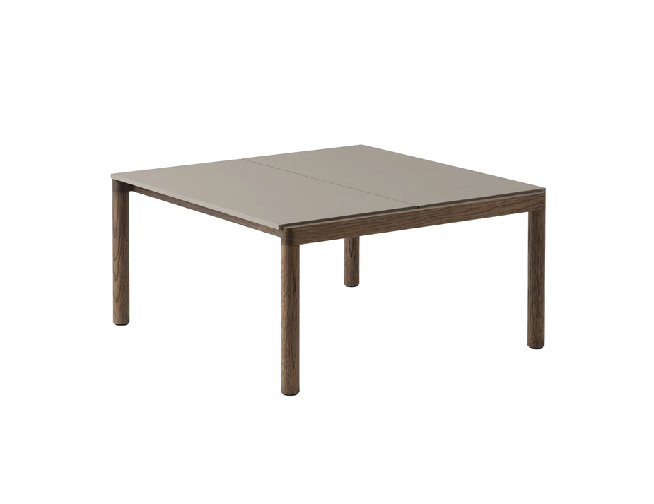 Couple Coffee Table Med Taupe Dk Oil