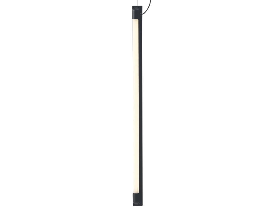 60cm 0002 Fine Suspension Lamp 60 Black Vertical Muuto Hi Res