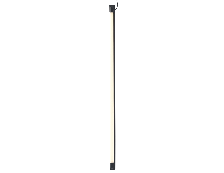 90cm 0003 Fine Suspension Lamp 90 Black Vertical Muuto Hi Res
