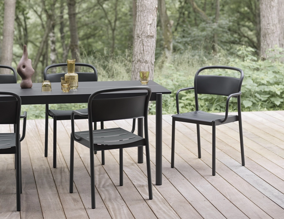 Linear Range Side Chair Black