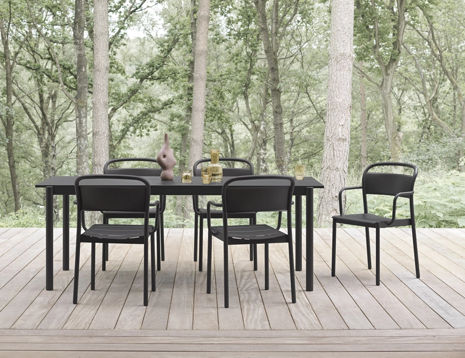 Linear Range Side Chair Black