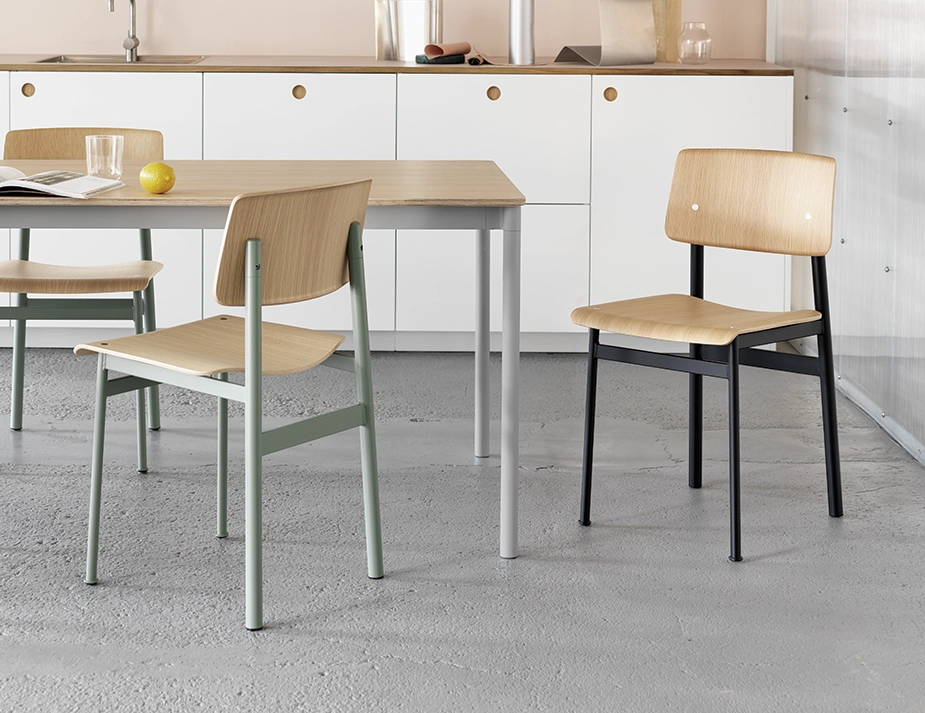 Loft Chair 0024 Loft Chair Base Table Oak Grey Ambit Beige Green E27 Org