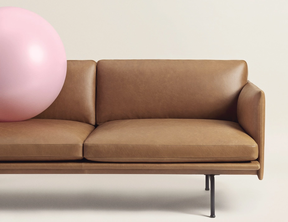 Outline Leather 2 Seat