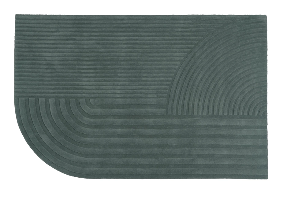 Revelo Rug 200x300 Dark Green