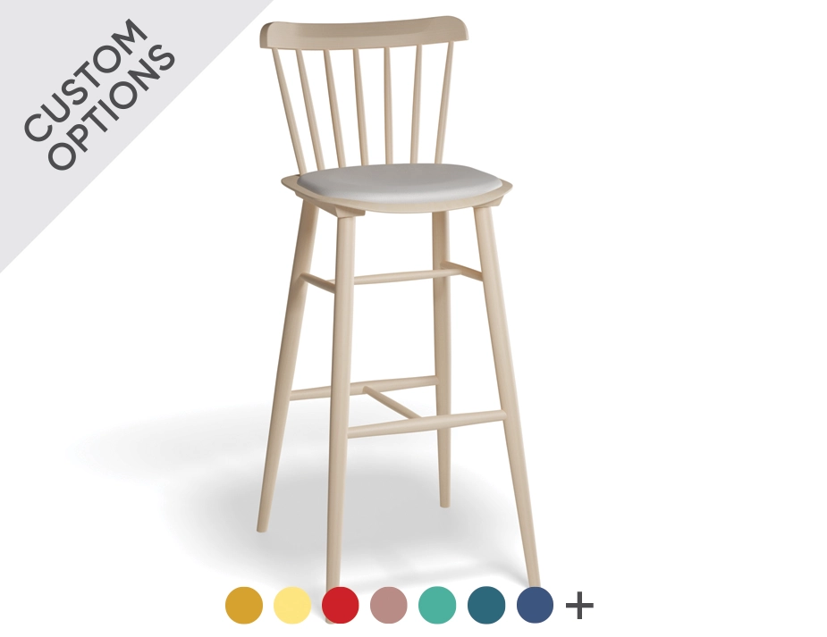 Ironica Bar Stool Upholstered