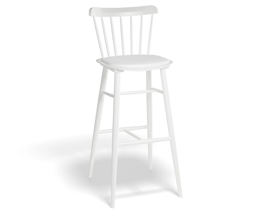Ironica Barstool 80cm Pad Whitepigment Prince