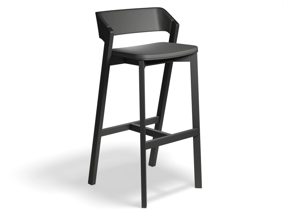 Merano Barstool Seatbackpad Blackgrain Mdr