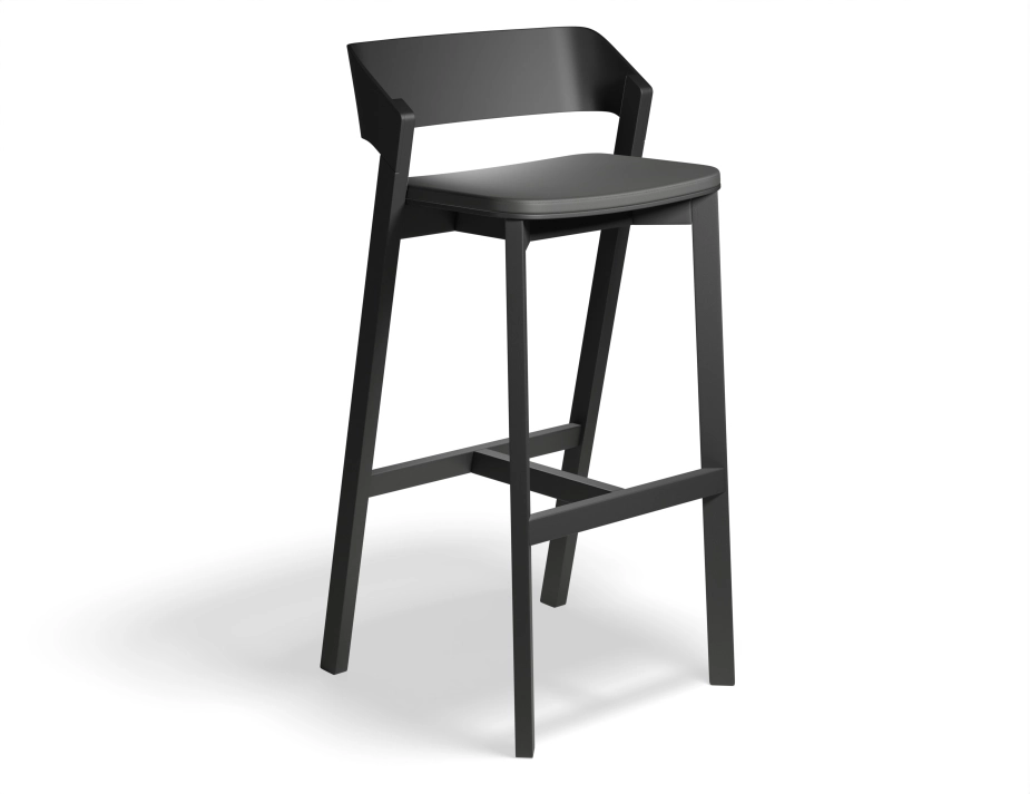 Merano Barstool Seatpad Blackgrain Mdr