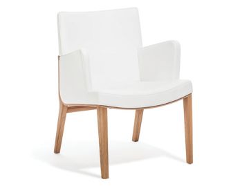 Moritz Natural Oak Lounge Armchair in Custom Upholstry by Kai Stania for TON image