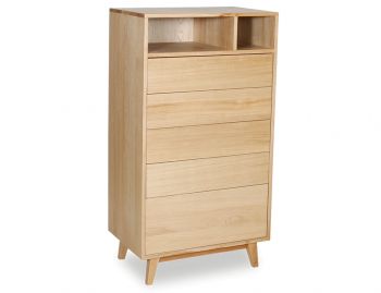 Copenhagen Solid European Oak Tallboy Chest of Drawers by Bent Design image