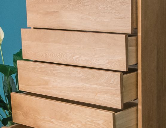Solid wood top tall boy dresser