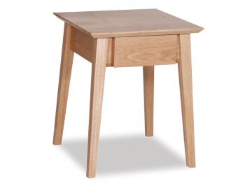 Copenhagen Solid European Oak Bedside Table w Draw by Bent Design image