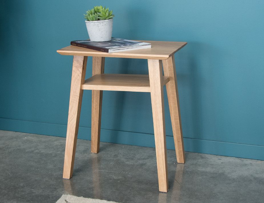 Bedside Table By Huset Buy Side Tables Melbourne Solid mango wood with 2 drawers finish: copenhagen solid european oak bedside table w shelf by bent design