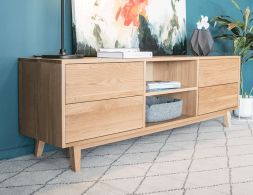 TV Unit Solid_oak