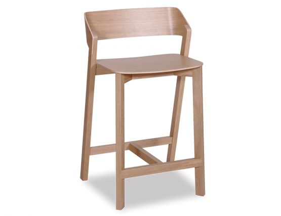 Merano Oak Danish Bar Stool By Alex Gufler