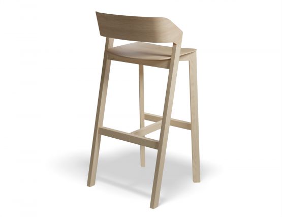 Merano Natural Oak Barstool Back