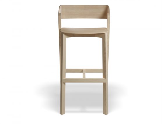 Merano Natural Oak Barstool Front