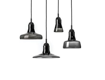 Individual Smoke Grey Shadows Pendant by Dan Yeffet and Lucie Koldova for Brokis image