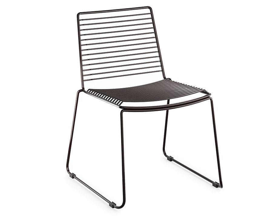 Modern Black Wire Outdoor Dining Chair