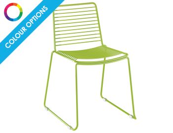 Velletri Custom Dulux Powedercoated Indoor Outdoor Wire Dining Chair by Glid Studio for Huset (Min Order 10) image
