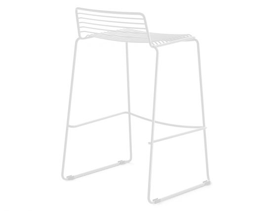 White clearance wire stool