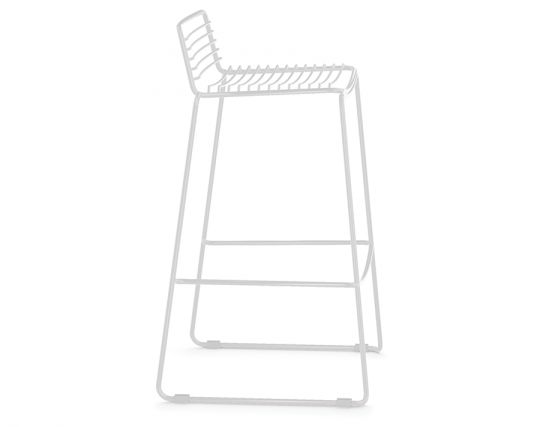 White hot sale wire stool