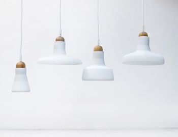 Individual Opaque White Shadows Pendant by Dan Yeffet and Lucie Koldova for Brokis image