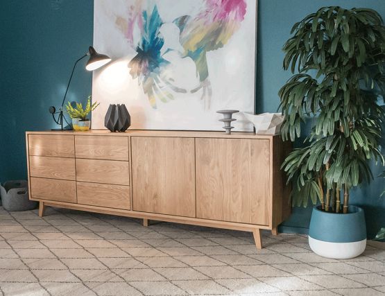 Oak Modern Sideboard
