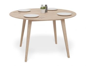 Copenhagen Solid European Oak 120cm Round Dining Table by Bent Design image