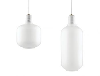 Amp Pendant Lamp White by Simon Legald for Normann Copenhagen image