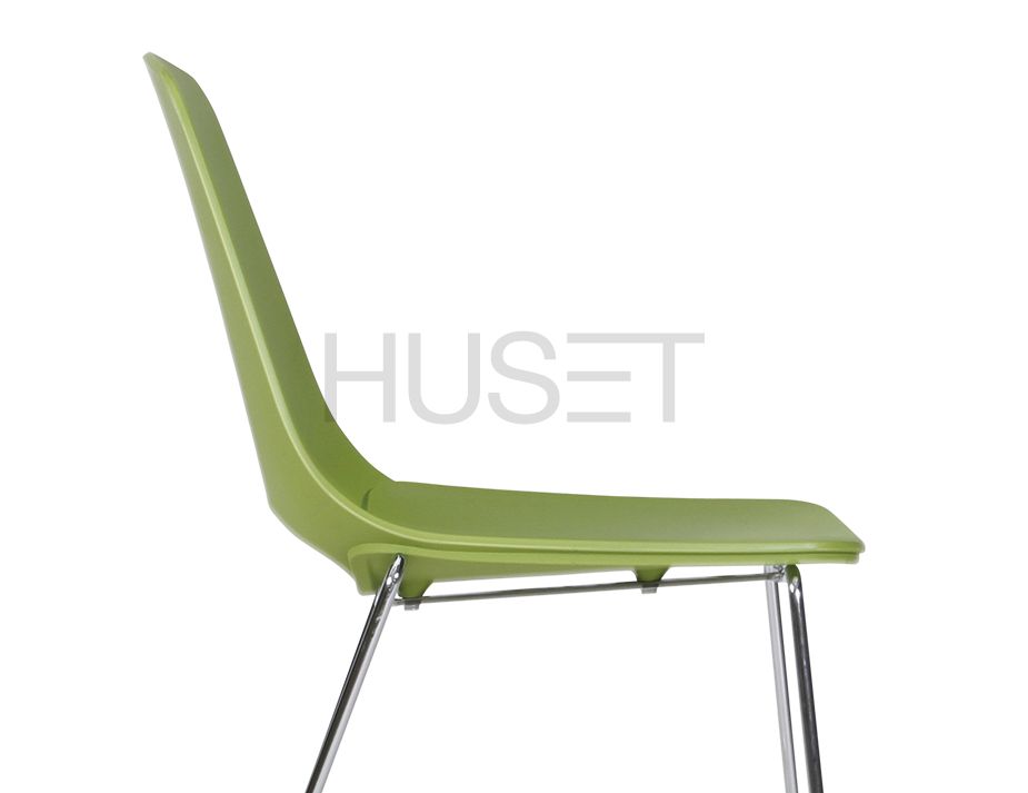 Modern Green Plastic Dining Chair