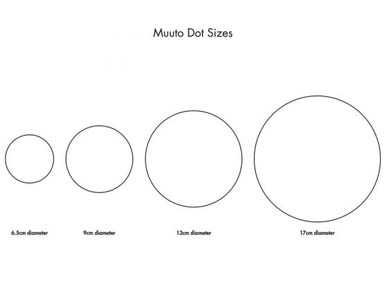 Muuto Dot Sizes