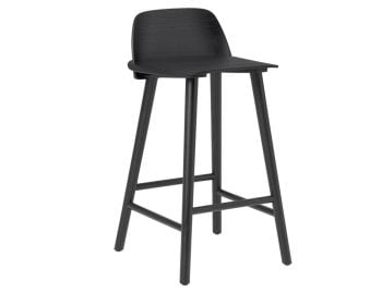 Black 65cm Nerd Kitchen Stool by David Geckeler for Muuto image