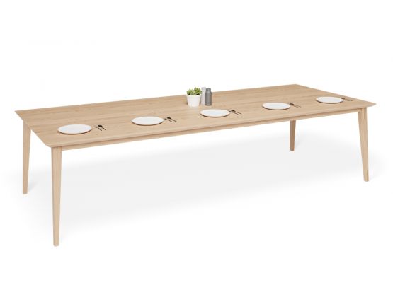 Jutland 300 100 Dining Table 5 Seater Oak Natural