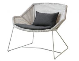 Breeze Outdoor_0048_Breeze_lounge_chair_white Grey_black_YSN98