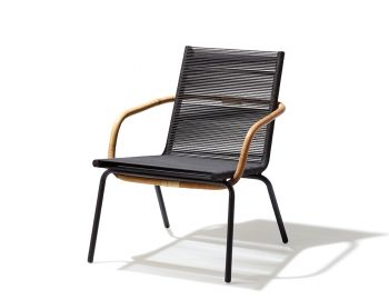 Dark Brown SIDD Lounge Chair by Johannes Foersom for Cane-line image