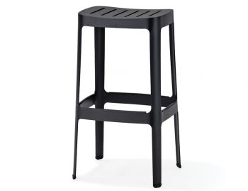 Black Cut Bar Stool Hee Welling & Gudmundur Ludvik for Cane-line image