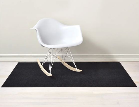 Chilewich Shag Black In Outdoor Non Slip Mat
