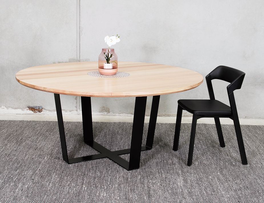 Round Solid Vic Ash Wood Dining Table - Custom Made Round Dining Table Melbourne Round Solid Vic Ash Wood Dining Table - Custom Made Round Dining Table Melbourne