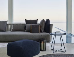 Moments Sofa With Divine Pouf