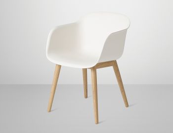 Fiber Armchair with Wood Base by Iskos Berlin for Muuto image