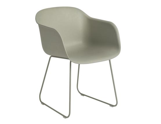 Fiber Armchair Sled Green