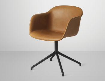 Fiber Armchair Upholstered with Swivel Base by Iskos Berlin for Muuto image