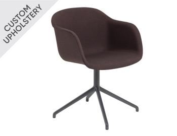 Fiber Armchair Upholstered with Swivel Base by Iskos Berlin for Muuto image