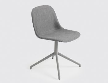 Fiber Side Chair Upholstered with Swivel Base by Iskos Berlin for Muuto image