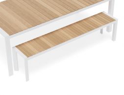 Table Bench Set Teak Outdoor